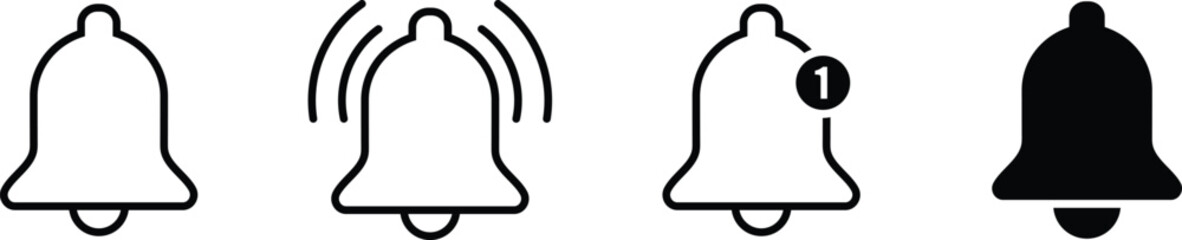 Notification bell icon vector art illustration © Mi RAZU