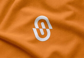Embroidered Fabric Logo Mockup