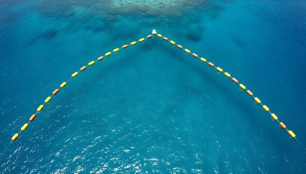 Aerial Drone View of MPA Boundary Buoys