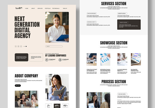 Agency Landing Page Design