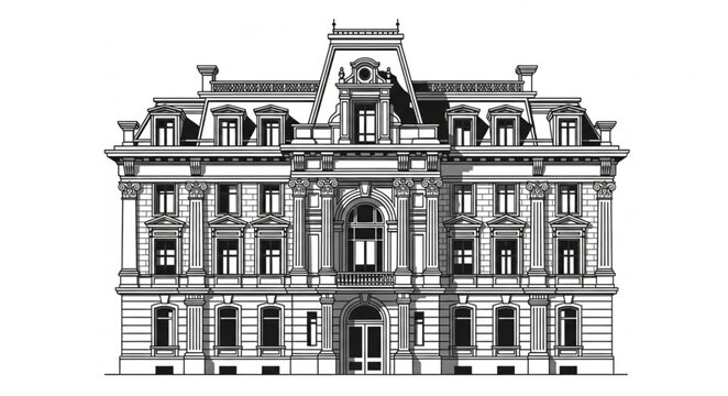 sketch of the palace of justice