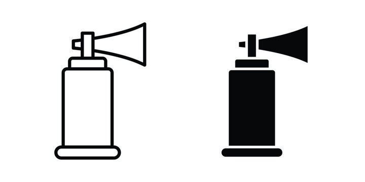 Air horn icon set illustration. icon designs