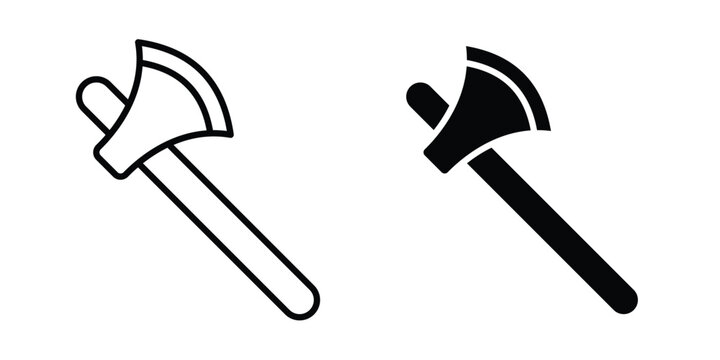 Axe icon set illustration. icon designs