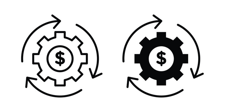Business model icon set illustration. icon designs
