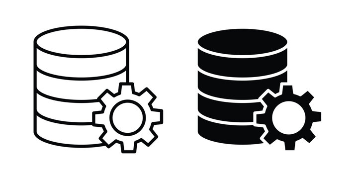 Data management icon set illustration. icon designs