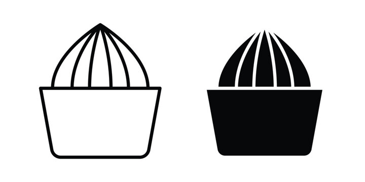 Juicer squeezer icon set illustration. icon designs