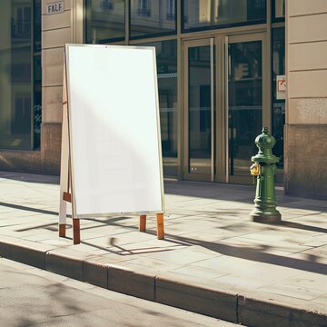 Blank A frame Sign Mockup