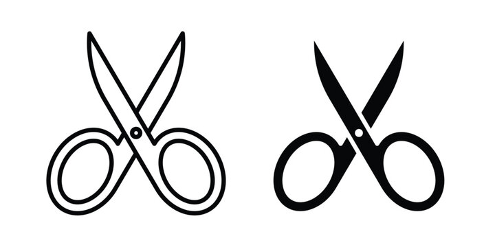 Scissors icon set illustration. icon designs