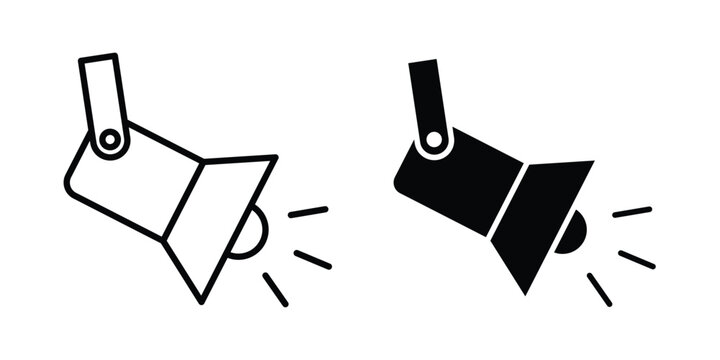 Spotlight icon set illustration. icon designs