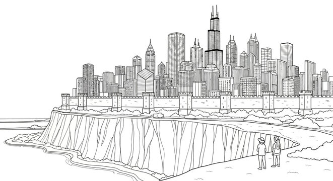 Detailed Sketch of Urban Coastal Foundation Construction.