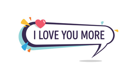 Fototapeta premium Stylish speech bubble featuring 