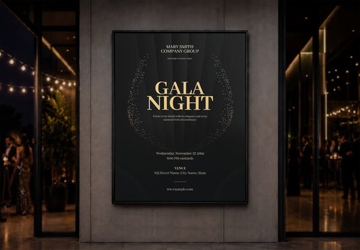 Elegant Corporate Gala Night Poster Template