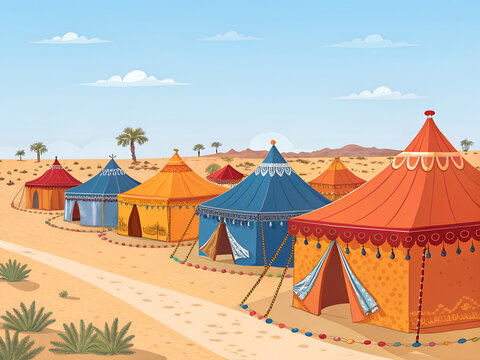 Pushkar camel fair atmosphere