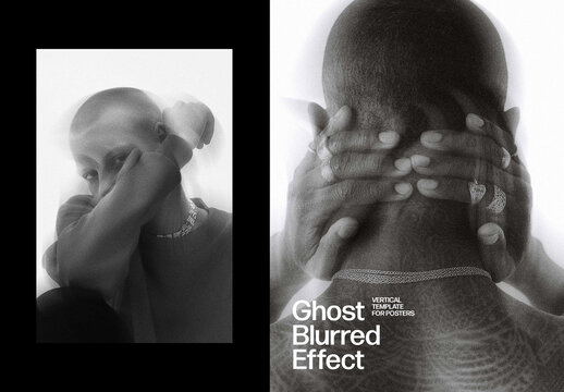 Phantom Blur Photo Effect &ndash; Motion for Poster & Social Media (PSD)