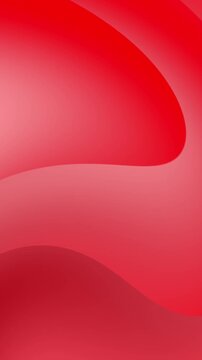 Vibrant red wave design with gradient effect and smooth curves on a digital background