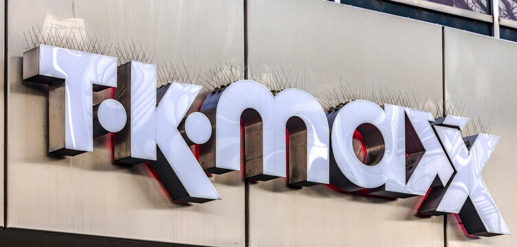 TK Maxx  Logo on a Storefront