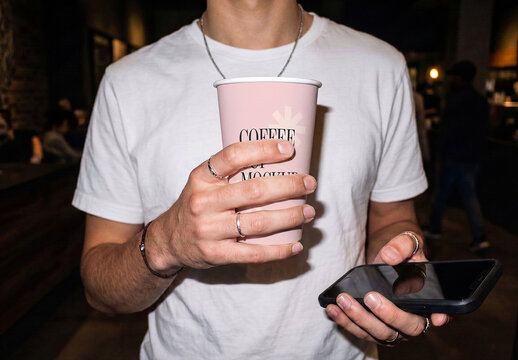 Late Night Coffee Cup Mockup