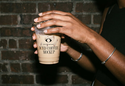 Iced Coffee Cup Mockup