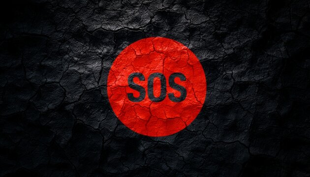 Abstract ecological catastrophe and environmental damage in Bangladesh, SOS concept.