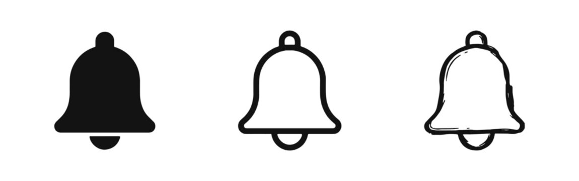 Notification Alert Bell and Reminder Icon Set