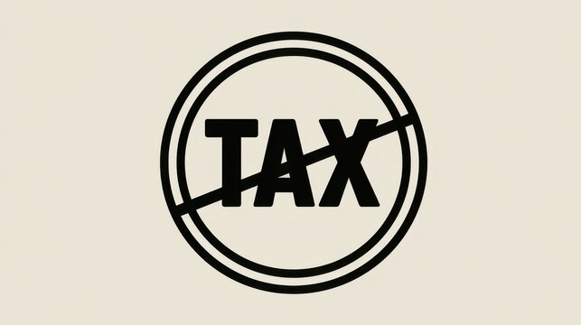 Tax not included sign displayed in a simple design on a light background to indicate absence of tax or fees in a transaction