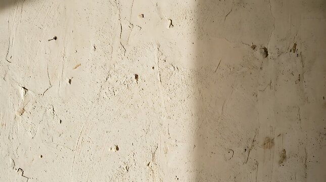 Minimal Beige Cement Wall Texture With Soft Organic Shadow Pattern
