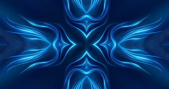 Abstract blue light rays background