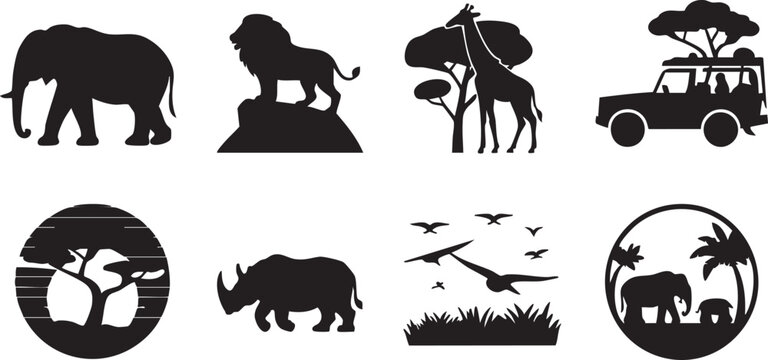 Adventure Nature Silhouette Vector Collection 33