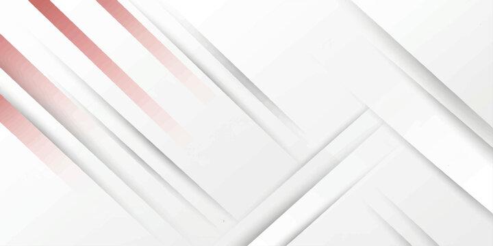 An empty blank paper notebook and a pen sit on a stack of office business files against an abstract white background with white lines