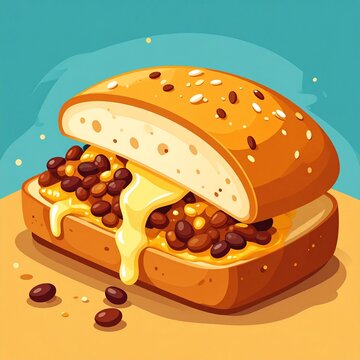 Molletes mit K&auml;se