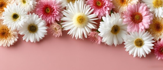 Fototapeta premium A wrapped gift box sits on a knitted blanket, topped with colorful flowers, ready for a heartfelt thank you message.