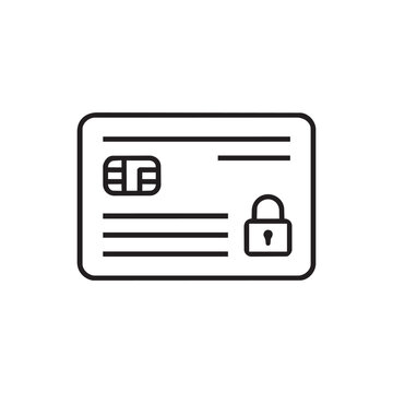 Secure credit card payment icon vector illustration with 8K ultra quality details and 1:1 image ratio security transaction ecommerce protection purchase shopping business minimalist internet