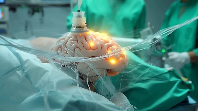 Microscopic Brain Implantation of Flexible Electrode with Neural Integration