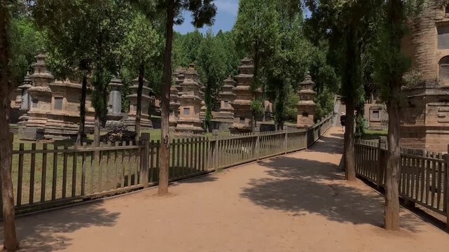 Pagoda Forest at Shaolin Temple in Dengfeng, China in Pagoda Forest, Shaolin Temple, Dengfeng, Henan, China