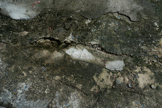 Weathered Cracked Concrete Surface Texture