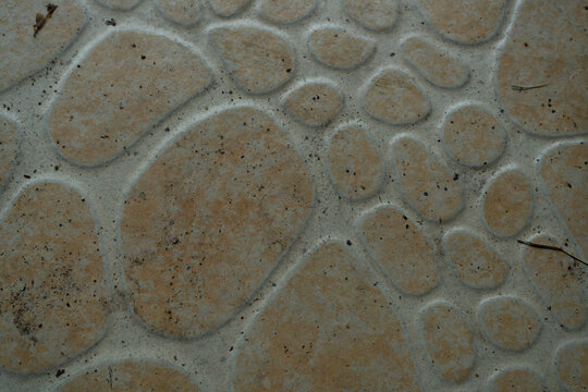Dirty Pebble Pattern Floor Tile Texture