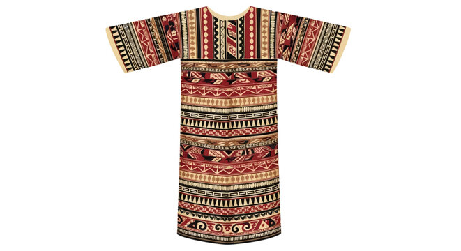 Vibrant traditional dashiki clothing with colorful patterns