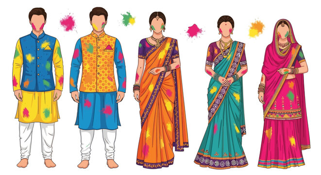 Indian traditional clothing ethnic wear cultural attire