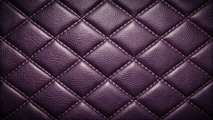 Naklejka premium Deep Purple Diamond-Stitched Leather Texture A Luxurious Background Image for Design Projects