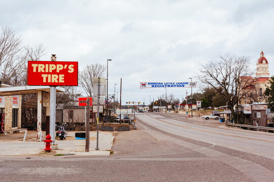 Town of Bandera in Texas USA