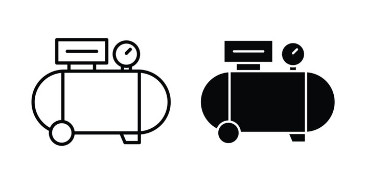 Air compressor icon design, web, UI. Vector illustration, EPS10.