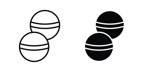 Fototapeta premium Bath salts bomb icon design, web, UI. Vector illustration, EPS10.