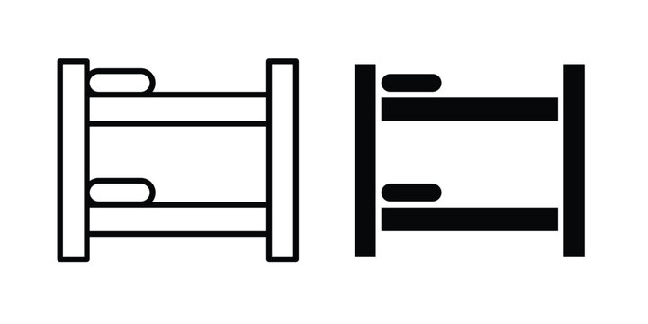 Bunk bed icon design, web, UI. Vector illustration, EPS10.