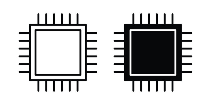 Chip icon design, web, UI. Vector illustration, EPS10.