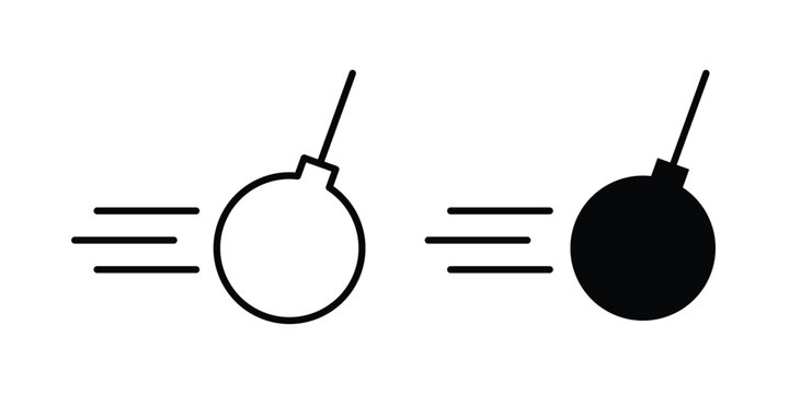 Demolition ball icon design, web, UI. Vector illustration, EPS10.