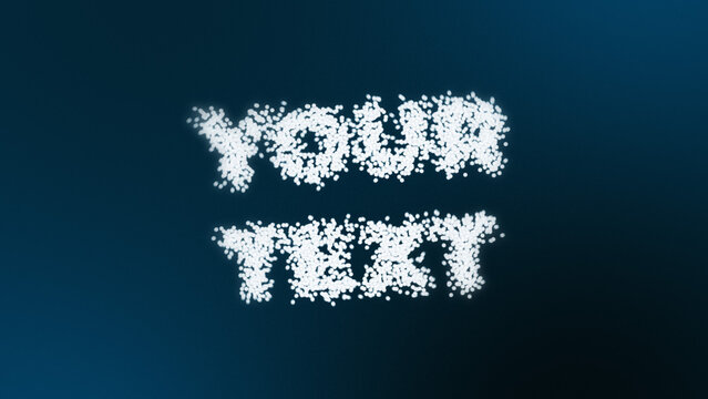 Swirling Particles Text Reveal with Cinematic Vortex and Light Dust