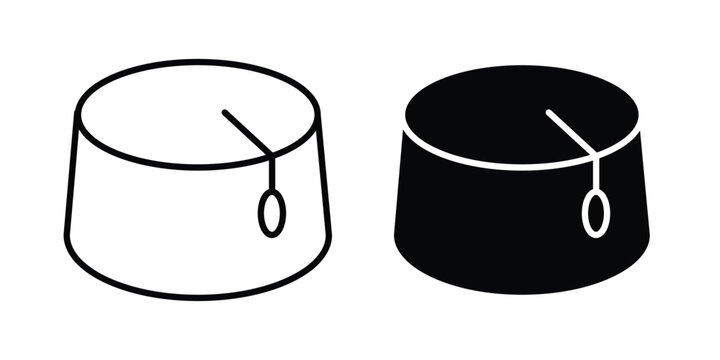 Fez hat icon design, web, UI. Vector illustration, EPS10.