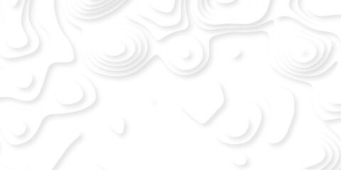lines seamless pattern sea map topography design. White wave paper curved reliefs Contour maps. Discovery topographic texture backdrop landscape earth style trail map geography design. © Alibuss