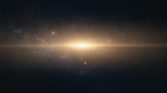 Radiant haze faint soft glows drifting slowly dark interstellar background cinematic ambience