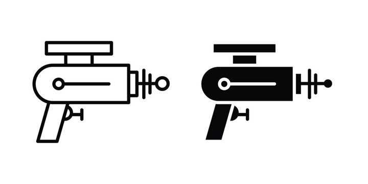 Laser gun icon design, web, UI. Vector illustration, EPS10.
